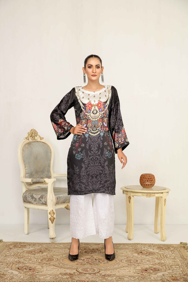 Limelight Pakistani Silk digital print Kurta SL06