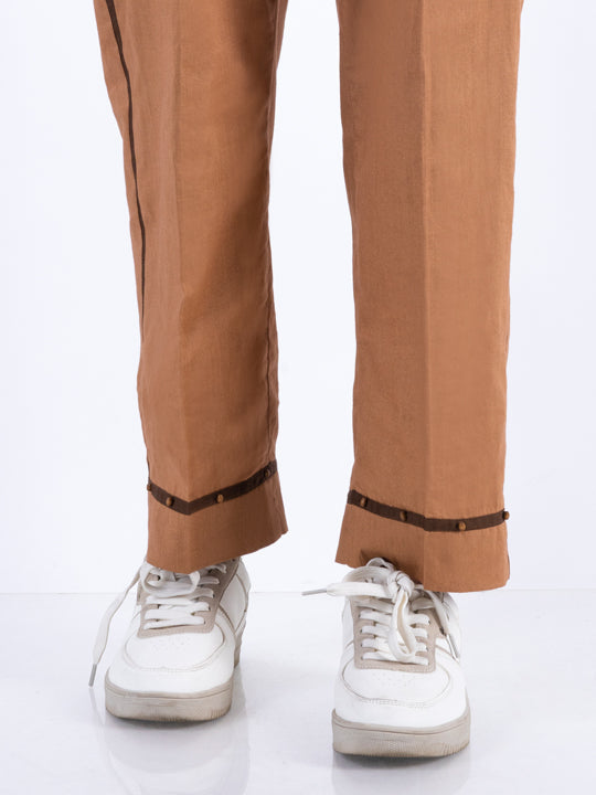 Khaki Cambric Girl Trousers - ALT-T-1027