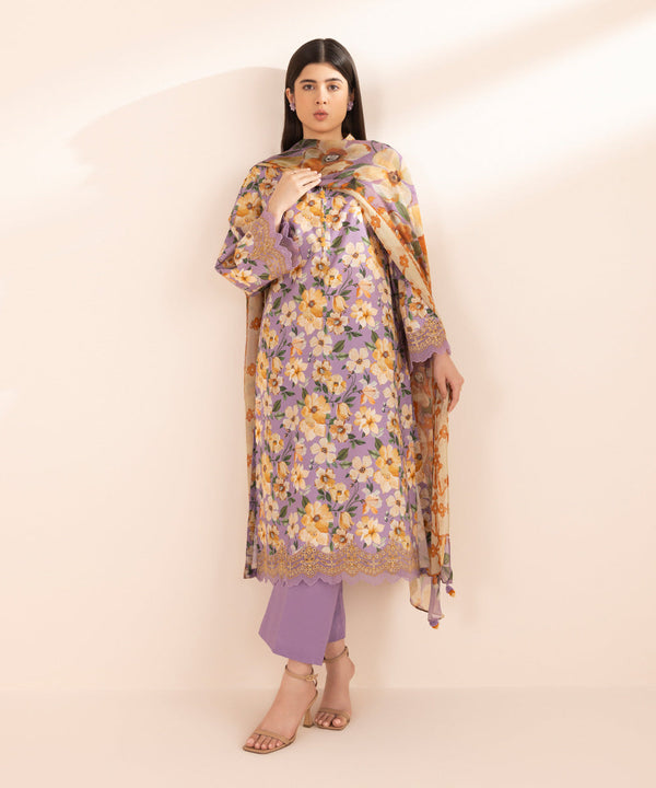 3 Piece - Embroidered Lawn Suit