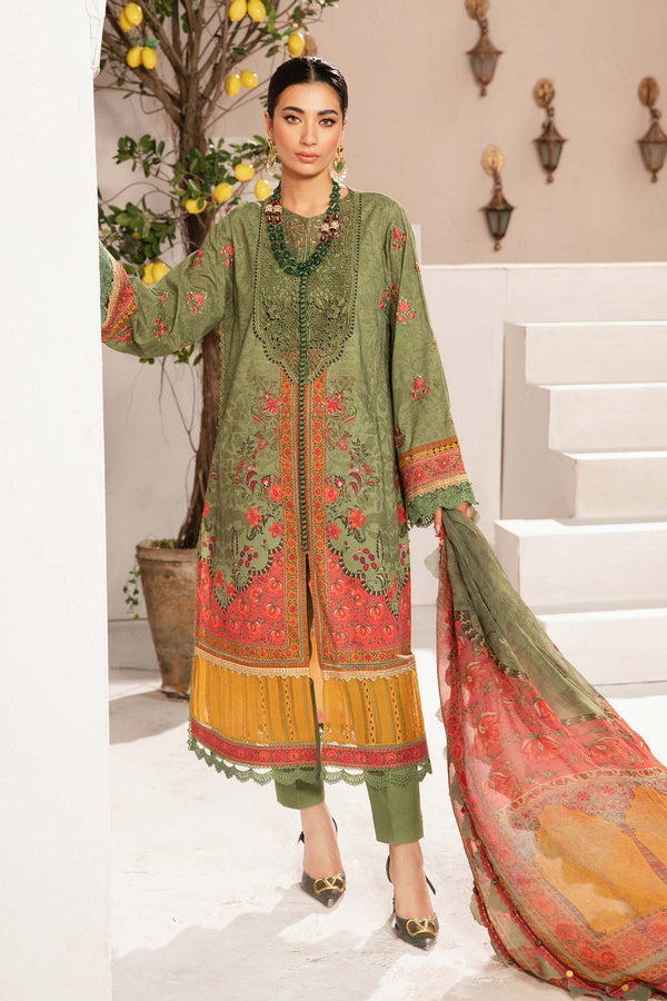 Design 6A - Maria B M.Prints Lawn Unstitched