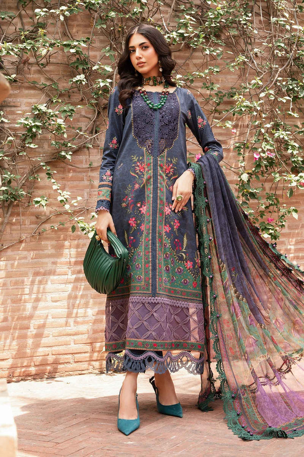 Design 6B - Maria B M.Prints Lawn Unstitched