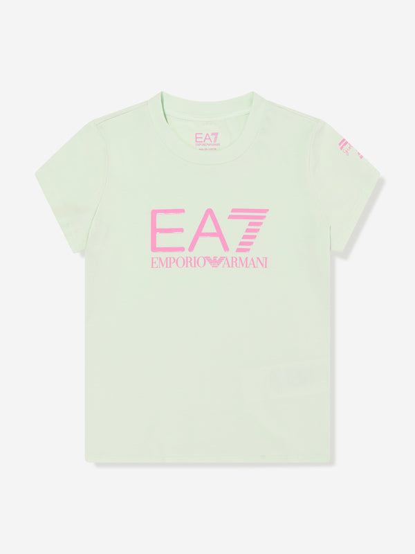 Girls Logo T-Shirt in Green