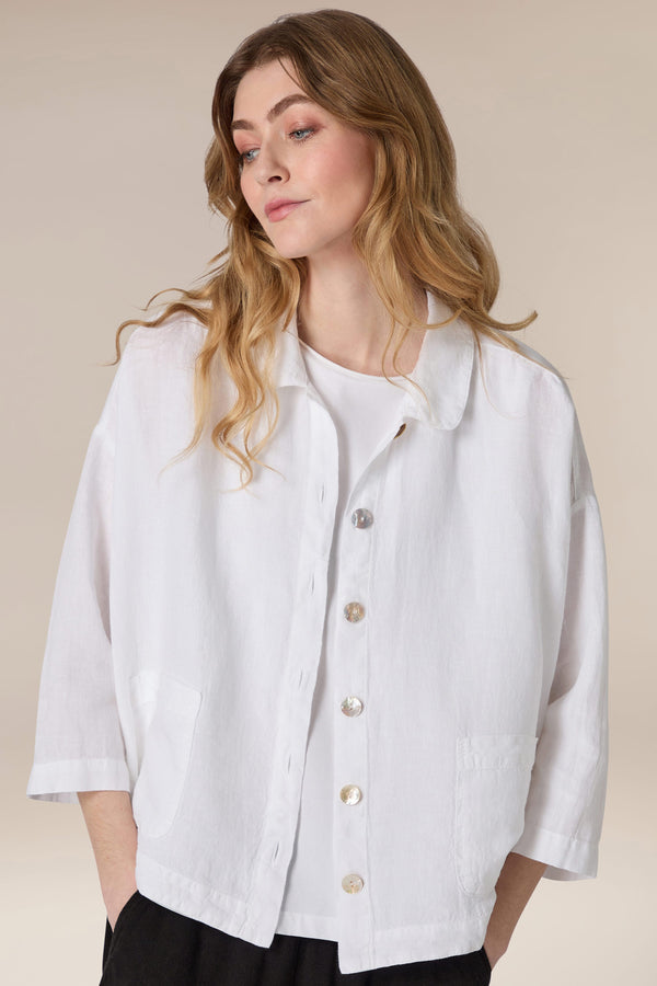 Organza Linen Boxy Jacket