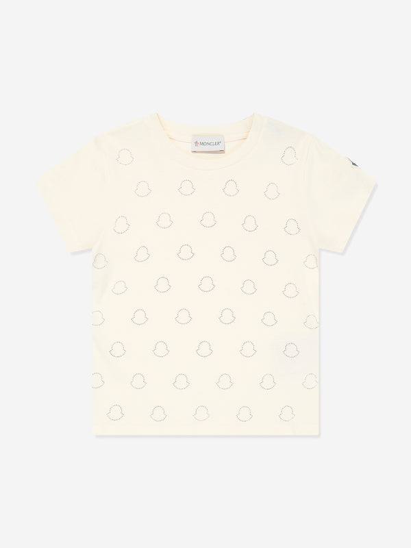 Girls Logo T-Shirt in Ivory