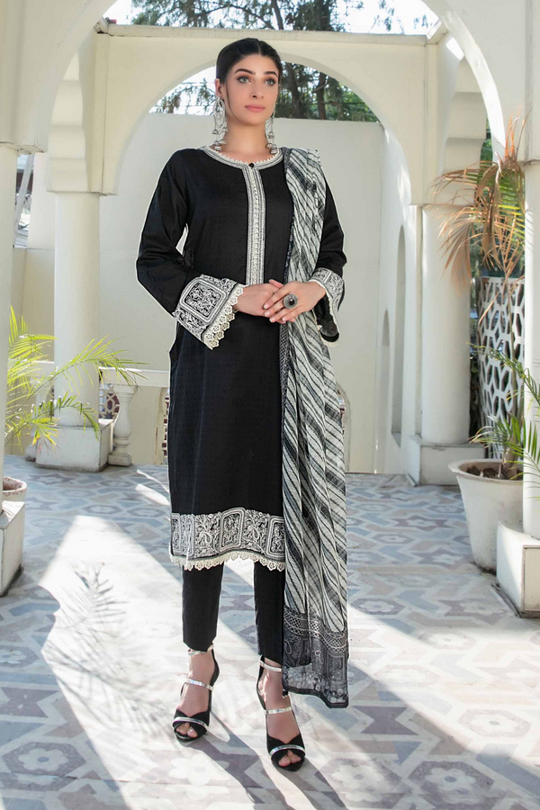 Tawakkal  Embroidered Lawn 3 Piece Suit D-8704