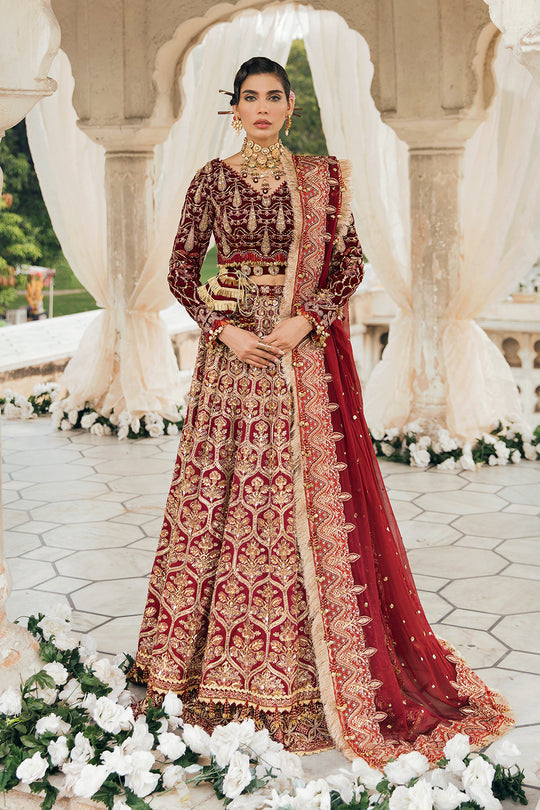 Afrozeh Embroidered velvet 3 piece suit HAYAL Clothingam