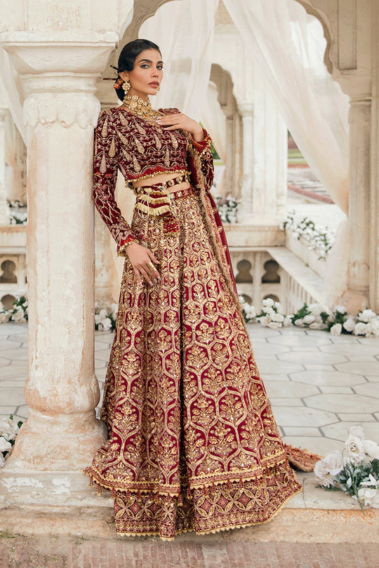 Afrozeh Embroidered velvet 3 piece suit HAYAL Clothingam