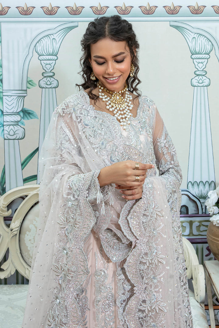 Imrozia Embroidered Net 3 Piece suit SB-10 FAKHTA Clothingam