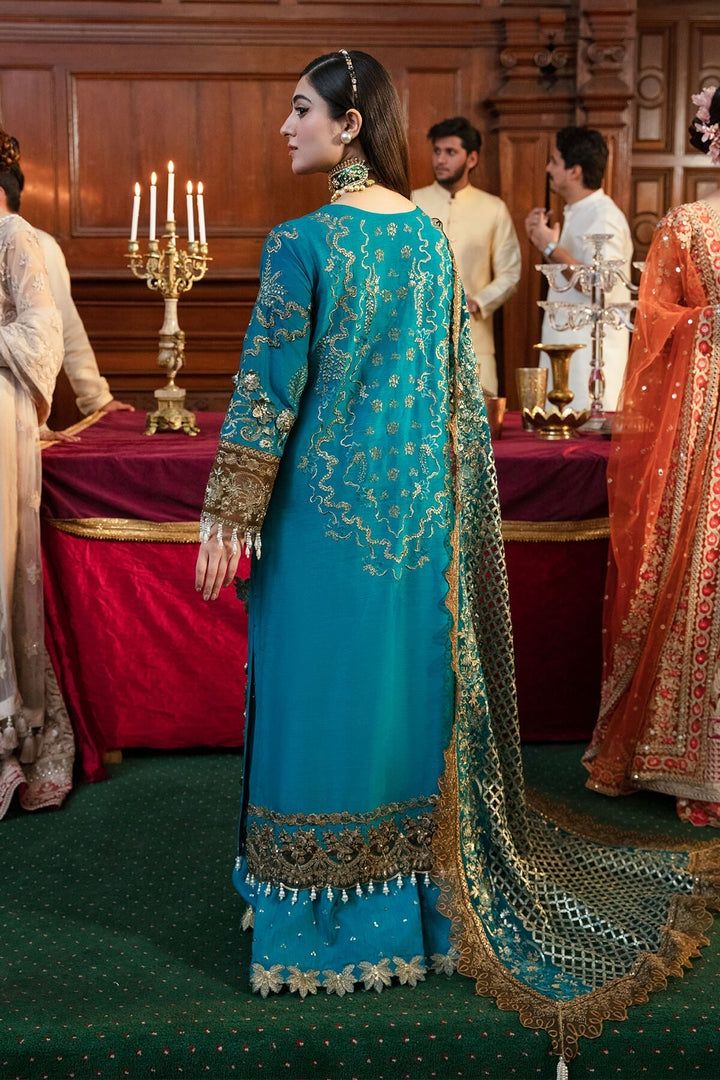 Imrozia Embroidered silk 3 Piece suit SB-14 NAJAT Clothingam