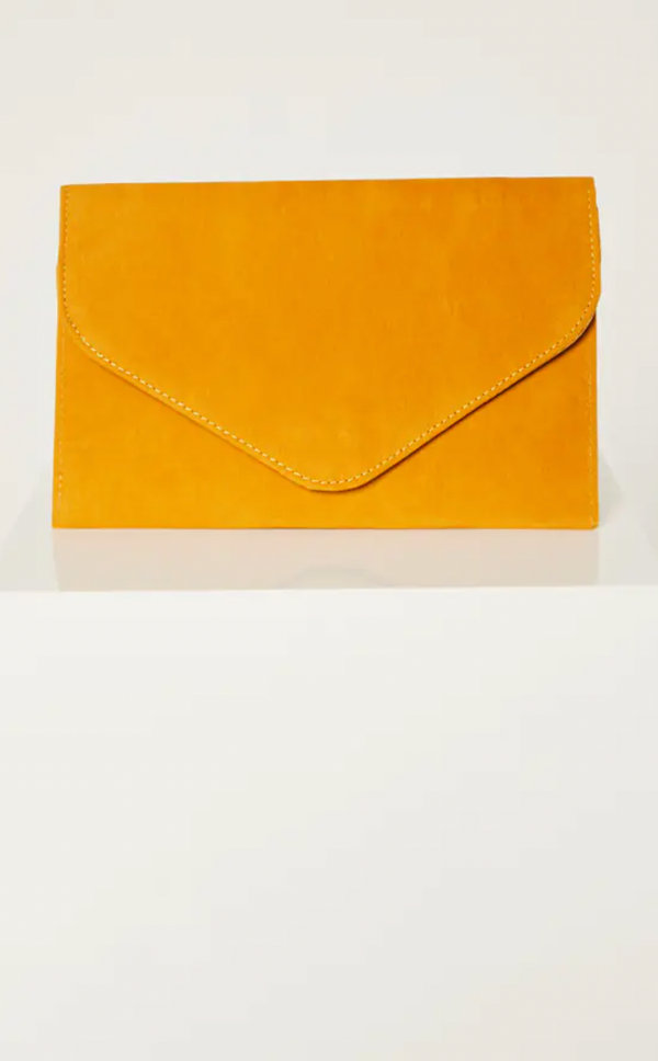 Envelope Suede Clutch