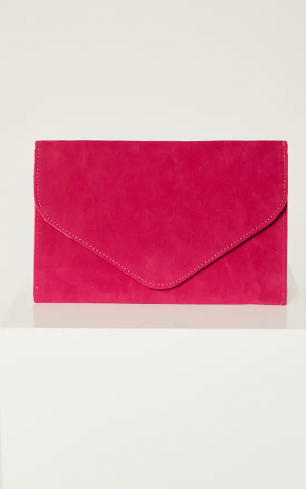 Envelope Suede Clutch