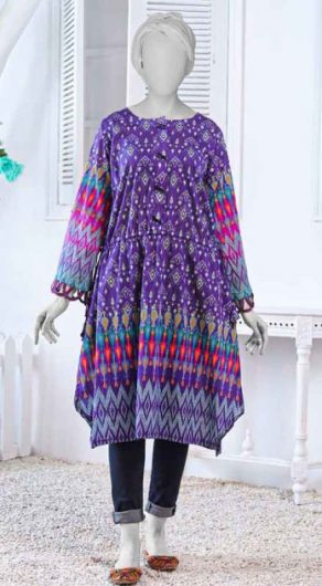 Rafia Embroidered Lawn 1 Piece Kurti DPCK45